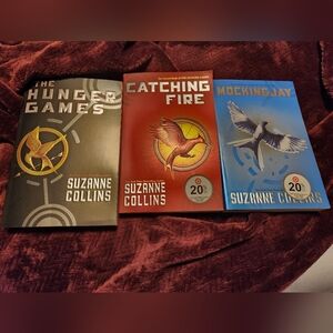 The Hunger Games Trilogy- Black, Red, Blue Covers